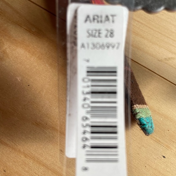 Ariat Western Girls Belt Kids Serape Oval Silver Conchos Multi Colored A1306997 - Picture 7 of 10